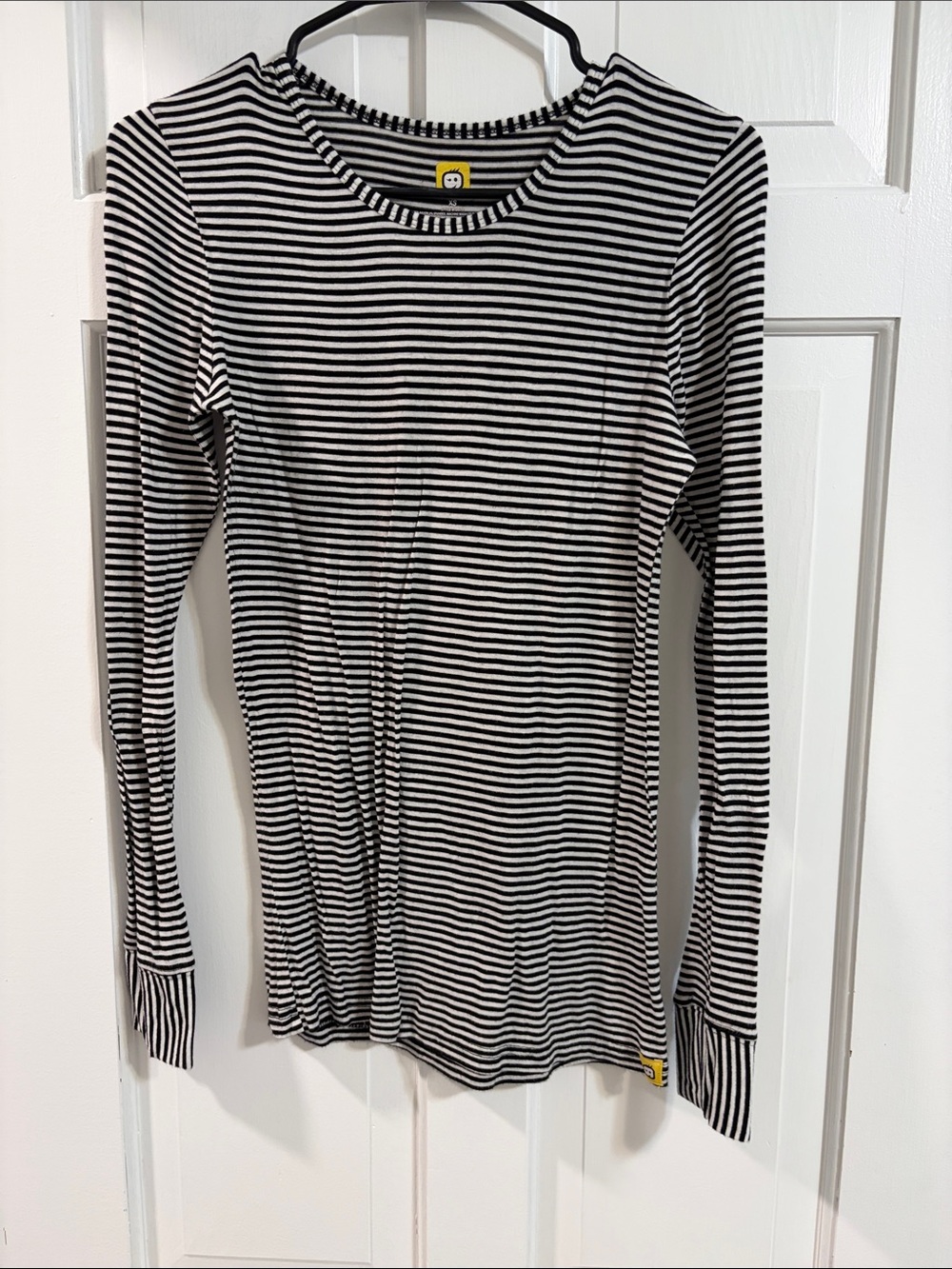 Black and White Striped Long Sleeve Tee